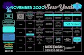 November 2020 Sew Yeah · 2020. 10. 31. · Sew Yeah Brothers. Join Sew Yeah on Youtube! Please ask a team member for more details. We gladly provide Edge to Edge Quilting Services!