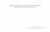 UCLA Thesis and Dissertation Filing Requirements...Division website at . A list of contact information for related offices is located on page 24 this guide. UCLA has a Graduate Thesis