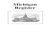 Michigan · 2021. 1. 15. · Michigan Register Published pursuant to § 24.208 of The Michigan Compiled Laws Issue No. 24— 2020 (This issue, published January 15, 2021, contains