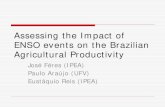 ENSO Effects on the Brazilian Agricultural Productivity · 2015. 11. 10. · Objective and methodology Assessing the impact of weather-related ENSO effects on the agricultural productivity