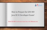 How to Prepare for 1Z0-819 Java SE 11 Developer Exam?How to Prepare for 1Z0-819 Java SE 11 Developer Exam?