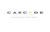 Cascade Climber Owner’s Manual...The Cascade Climber Indoor climbing machine is intended for cardiovascular fitness training and may be used in group or individual settings. •