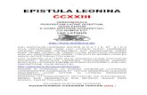 1 EPISTULA LEONINA CCXXIIIephemeris.alcuinus.net/leonina/EL 223.pdf · 2021. 1. 19. · esse verba latina. si tamen tales epistulas accipere non vis, rescribe hoc nobis: tum statim