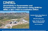 Uncertainty in Pyranometer and Pyrheliometer Calibrations Using … · 2013. 9. 30. · Pyrheliometer Calibrations Using GUM for NREL’s ISO-17025 Accreditation Effort Ibrahim Reda,