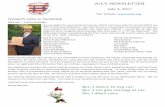 JULY NEWSLETTERJULY NEWSLETTER July 3, 2017 Our Website: President’s Letter to Membership PREZ SEZ’--- HAPPY SUMMER As July begins the second half of summer, ONCJC continues with
