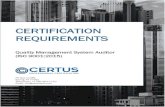 QMS Auditor Requirements 10-14-2020 · 2020. 10. 14. · QMS Auditor Certification Requirements. Created 9-1-20. Revised 10-14-20. 5 • Participating in scheme committees, ISO technical
