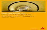 Sikaplan membrane systems for tunnels · 2018. 5. 11. · Sikaplan® WP 1100 sheet membranes are used to resist against drained waters up to temperatures of +35°C and Sikaplan®