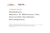 Guidelines - Metrics & Milestones For Successful Incubator … · 2016. 3. 24. · Ver 2 of Recommendations for evolving National Metrics & Milestones For Business Incubators as made