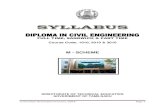M - SCHEME · 2018. 11. 8. · Curriculum Development Centre, DOTE. Page 2 Syllabus Revision Committee Diploma in Civil Engineering (M-Scheme) Chairperson Tmt. S. Madumathi, I.A.S.,
