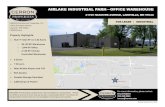 AIRLAKE INDUSTRIAL PARK OFFICE WAREHOUSE · 2019. 1. 23. · 45,217 Total SF on 2.52 Acres 39,153 SF Warehouse 1,944 SF Office 4,120 SF Climate Controlled Warehouse 2 Docks 1 Drive-In
