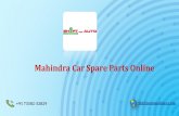Mahindra Car Spare Parts Online – Shiftautomobiles.com