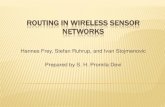 Routing in Wireless Sensor Networks - Universitetet i oslo...2010/10/08  · Routing in wireless sensor networks differs from conventional routing in fixed networks in various ways:
