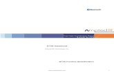 BT24 Datasheet - Amp'ed RF Technology, Inc. · 2013. 3. 6. · 2 15.2mm x 20.8mm Description Amp’ed RF Technology presents our BT24 Bluetooth module, low cost series. For applications