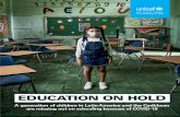 EDUCATION ON HOLD: Caribbean are missing out on schooling … · 2020. 11. 9. · EDUCATION ON HOLD: A generation of children in Latin America and the Caribbean are missing out on