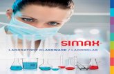 laboratory glassware / laborglasThe SIMAX borosilicate glass 3.3 is highly resistant to eﬀ ects of water, neutral and acid solutions, strong acids and their mixtures, chlorine, bromine,