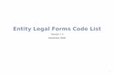 Entity Legal Forms Code List - 1...2020/11/19  · UI81 Austria AT Geselschaft des bürgerlichen Rechts German de Geselschaft des bürgerlichen Rechts GesbR 2019-07-05 ACTV 52TH Azerbaijan