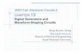 Signal Generators and Waveform-Shaping Circuitsocw.snu.ac.kr/sites/default/files/NOTE/1682.pdf · 2018. 1. 30. · 13.1.3 Nonlinear Amplitude Control Problem: the parameters of any