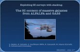 The HI content of massive galaxies from ALFALFA and GASS ... Fabello, S. ISKAF2010 - June, 11th Morphological Quenching HI content of massive galaxies from stacking A gas disk embedded