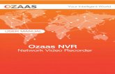 Ozaas NVR · 2019. 9. 20. · Two video output, with VGA and HDMI interface, through the monitor, monitor to achieve monitoring, some models support TV, VGA, HDMI at the same time