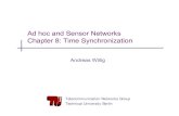 Ad hoc and Sensor Networks Chapter 8: Time Synchronization slides/sensys...SS 05 Ad hoc & sensor networs - Ch 8: Time Synchronization 7 Clocks in WSN nodes •Often, a hardware clock