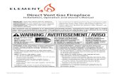 Direct Vent Gas Fireplace - European Home · Troubleshooting Flowchart Appendix Three. 3 IMPORTANT SAFETY INFORMATION ... Input Minimum Btu/hr 17,070 8,535 17,050 13,650 15,025 17,075