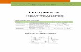 Lectures of Heat Transfer - University of Technology, Iraq · 2018. 1. 19. · aid to solving conduction heat transfer problems. Example 1.1 Calculate the rate of heat transfer by