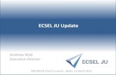 ECSEL JU Update - Artemis-IA · A.Wild: ECSEL JU Update, ARTEMIS & ITEA Co-summit 2015 , Berlin, 2015 03 11 Mapping ECSEL MASP on Systems Market Segments 9 454 31% 437 29% 205 14%
