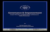 Governance & Empowerment - Institute for South Asia Studies · 2019. 12. 31. · *Ahuja, Amit & Pradeep Chhibber, “Civic Duty, Empowerment and Patronage: Patterns of Political Participation