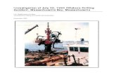 Investigation of July 20, 1992 Offshore Drilling Accident ...Investigation of July 20, 1992 Offshore Drilling Accident, Massachusetts Bay, Massachusetts U.S. Department of Labor Occupational