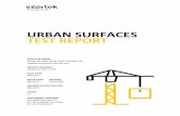 URBAN SURFACES TEST REPORT · Corona, California 92881 Lake Forest, California 92630 Telephone: SECTION 1 ... values and were secured by using the designated test method(s). Testing