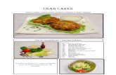 Crab Cakes - USDA ARS...Crab Cakes LightLy fried CLassiC Crab Cakes aLongside a tangy spread ½ tsp. Yield: 10 – Serving Size: 3oz.. – Prep Time: 25 Minutes Ingredients: 1 lbs.