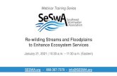 Webinar Training Series...Webinar Training Series Re-wilding Streams and Floodplains to Enhance Ecosystem Services January 21, 2021 | 10:30 a.m. –11:30 a.m. (Eastern) SESWA.org -