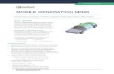 MOBILE GENERATION MG80 - Cool TechCoolTech's MG80 system utilizes the vehicle’s engine as the prime mover for driving the generator. It offers a significant weight savings (3,500-lb