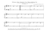 Free Piano Method - The Mayron Cole Piano Method · When the Saints Go Marching In A Tribute to the Victims of Hurricane Katrina Piano 2 Arranged by Colleen Cole 2006 Mayron Cole