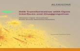 RAN Transformation with Open Interfaces and Disaggregation · 2021. 1. 14. · transition the RAN from a traditional hardware-centric design to a software-intensive design, with RAN