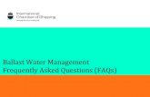 Ballast Water Management - International Chamber of Shipping · There are two ballast water management standards: 1. Regulation D-1 relating to Ballast Water Exchange (BWE); and 2.