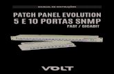 Manual Patch Panel Evolution SNMP fast-gigabit · 2020. 11. 6. · DESCRIÇÃO O Patch Panel Evolution SNMP foi desenvolvido para monitoramento e gerenciamento de dispositivos remotamente.