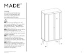Liana, armoire 2 portes Liana eurokingsizebed · 2019. 8. 21. · Liana Double Wardrobe MK 1 20190116 1 Made in China Recommendations for the continual safe use of this product are
