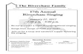Volume 37 No. 3 17th Annual Riverchase Singing · 2017. 1. 17. · Volume 37 January 17, 2017 No. 3 Upcoming Events: Adventure Club/Pre-Teen Pre-Teen Service Project & Activity: Saturday