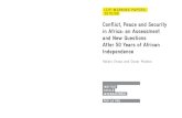 Conflict, Peace and Security - DialnetParaules clau: pau, seguretat, conflicte, construcció de la pau, Unió Africana. RESUmEN Desde los procesos de independencia en el continente