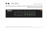 INTEGRATED AUDIO COLLABORATION SYSTEM AM-CF1B, AM … · 2021. 2. 7. · SETUP MANUAL Thank you for purchasing TOA’s Integrated Audio Collaboration System. Please carefully follow