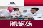 FACULTY OF SCIENCE AND TECHNOLOGY...2019/06/21  · and organic chemistry, and biology. Bachelor of Science with honours (Industrial Chemical Technology) Credit hours: 129 credit hours
