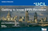Getting to know EPPI Reviewer - Cochrane · 2016. 12. 7. · EPPI-Reviewer and Cochrane Systems Manage reviews 1. Like in RevMan, you need to check it out. 2. Checked-in reviews are