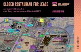 CLOSED RESTAURANT FOR LEASE - LoopNet...CLOSED RESTAURANT FOR LEASE SPACE DETAILS features • Sublease Term through March 31, 2032 • Situated with Danada Retail sub-market with