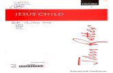 Scanned with CamScannerO N RUTTER JESUS CHILD SMS STC Piluo lejoqo OXFORD . PIANO SOPRAN ALTO TENOR BASS for Simon Lindley and the boys of St. Albans' School Choir Jesus child Words