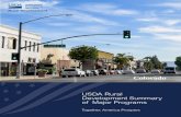 USDA Rural Development Summary of Major Programs · 2020. 12. 30. · Grants. Provide infrastructure for rural areas. Public entities, Federally-recognized Indian Tribes, and nonprofit