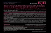 Natural History of Untreated Coronary Total Occlusions ...computed tomography angiography (CCTA) follow-up using semi-automated quantitative analysis. Materials and Methods: Thirty