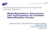Multi-Hypothesis Structures and Taxonomies for Combat ...Multi-Hypothesis Structures and Taxonomies for Combat Identification Fusion Tod M. Schuck, J. Bockett Hunter, Daniel D. Wilson