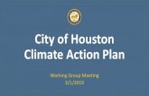 Office of Sustainability - City of Houston Climate Action Plan · 2019. 3. 1. · CURB •Climate action for URBan sustainability (CURB) - scenario planning tool •The CURB tool