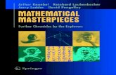Undergraduate Texts in Mathematics · 2020. 1. 17. · Masterpieces Further Chronicles by the Explorers Knoebel-FM.qxd 7/6/07 8:06 AM Page iii. Arthur Knoebel Albuquerque, NM USA